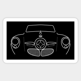 Studebaker Champion 1950 classic car white outline graphic Sticker